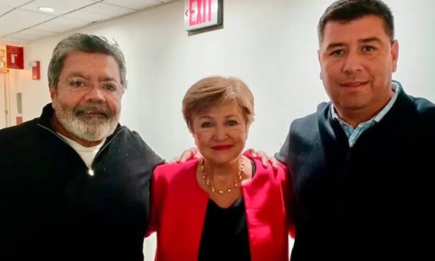 «Se necesita una salida con crecimiento e inclusión social» | Breve encuentro de representantes de la CGT con la titular del FMI, Kristalina Georgieva
