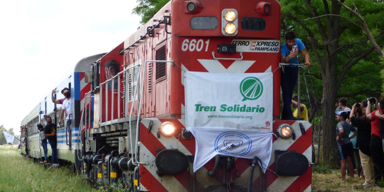 CAUCETE RECIBE EL TREN SOLIDARIO  Y ANUNCIA PROYECTOS CLAVE