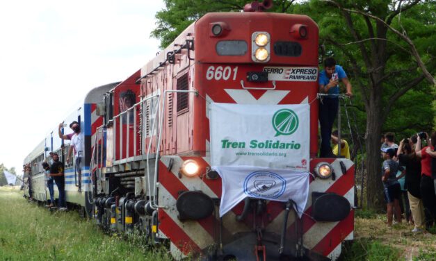 CAUCETE RECIBE EL TREN SOLIDARIO  Y ANUNCIA PROYECTOS CLAVE