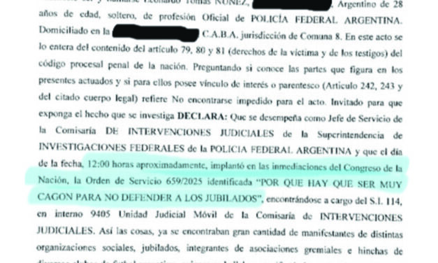 Burla y cinismo en el operativo de represión | Tras 17 días, la causa por la marcha del 12 de marzo quedó en manos de Servini