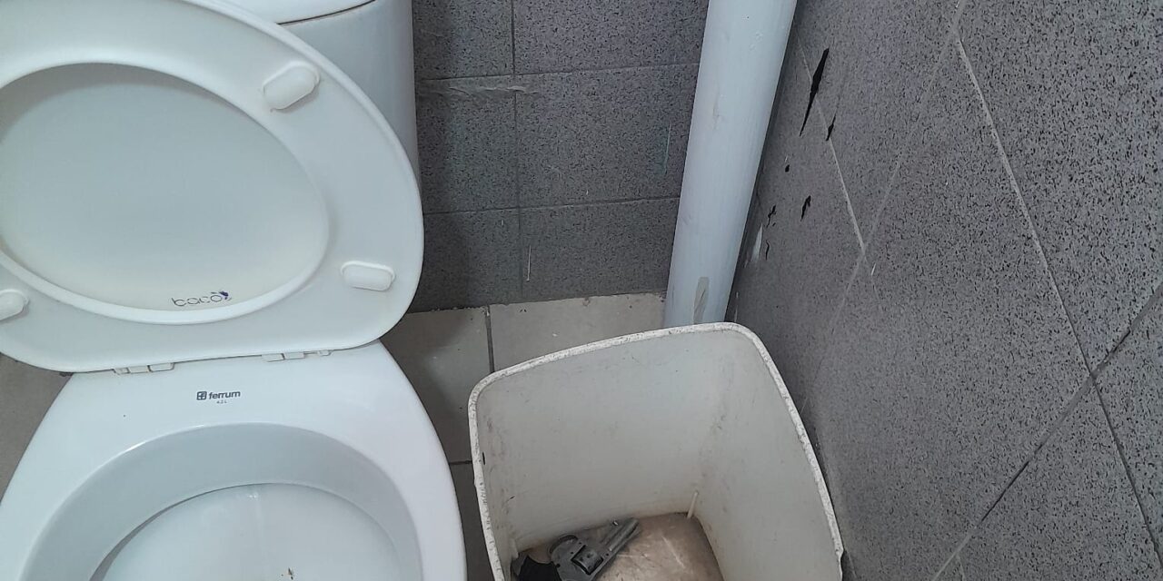 Hallaron un arma de fuego en los baños de la Galería del Sol