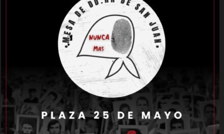 San Juan se moviliza por la memoria, la verdad y la justicia