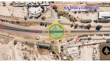 ATENCIÓN: ya comenzaron las obras en uno de los cruces de los mas peligrosos de la ruta 20