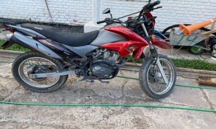 Cayeron dos sujetos por robar una moto en Albardón