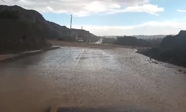 Temporal en Calingasta dejó intransitable la Ruta 149