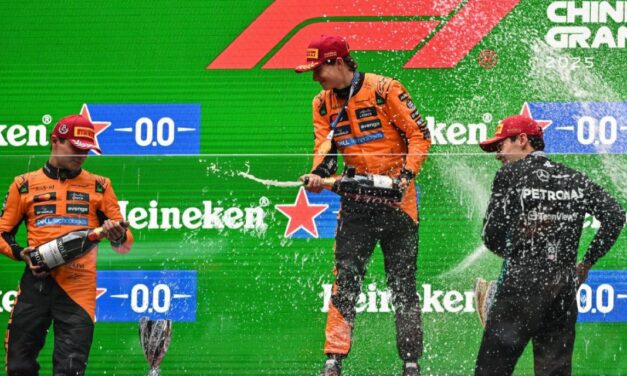 Dominó Piastri en China: el menú fue ensalada de McLaren, con un toque de Russell y gotas de Verstappen