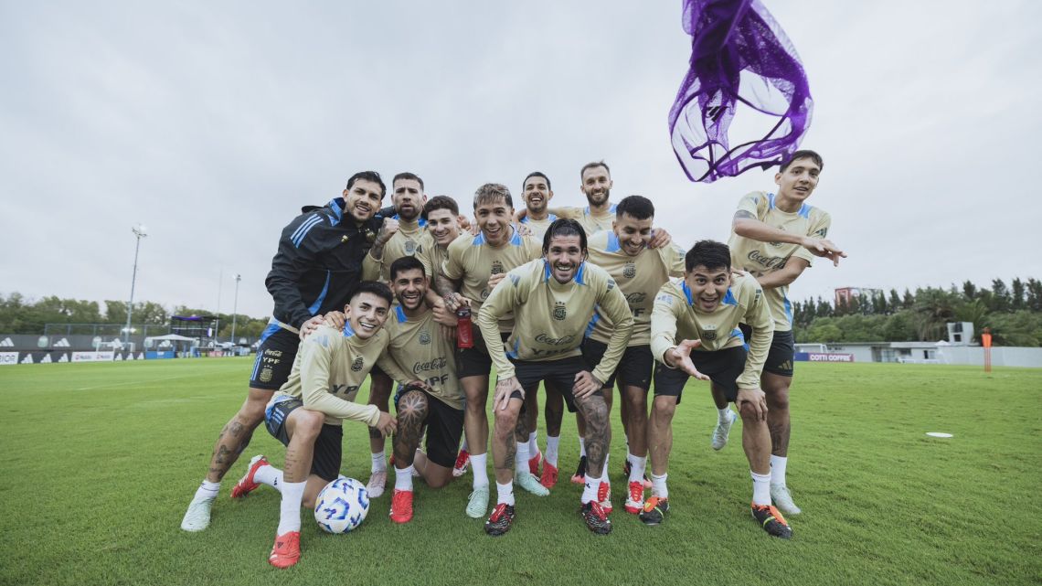 Con el pensamiento en Brasil: los detalles del último entrenamiento de la Selección Argentina