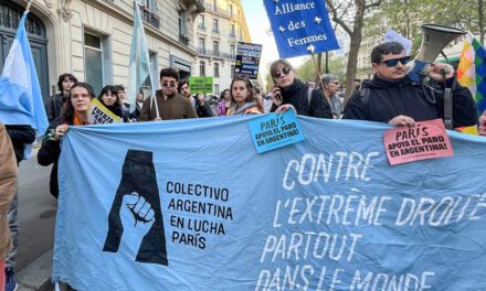 Solidaridad en Francia con la huelga general de los trabajadores argentinos  