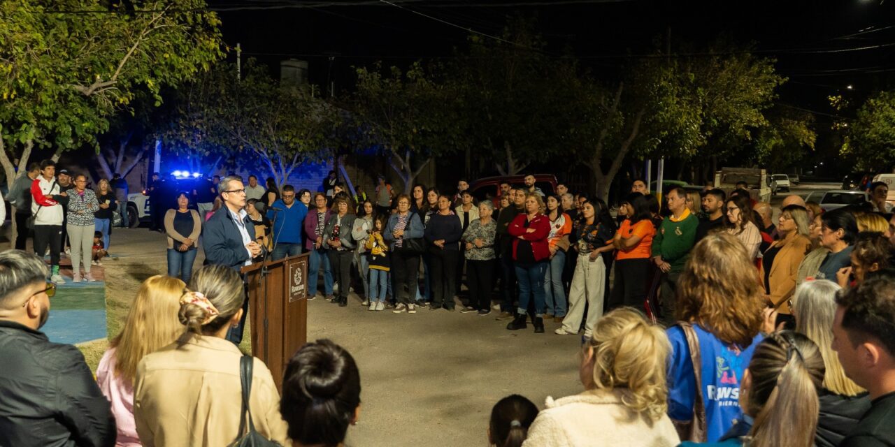 Rawson inauguró obras fundamentales en el Barrio Escobar