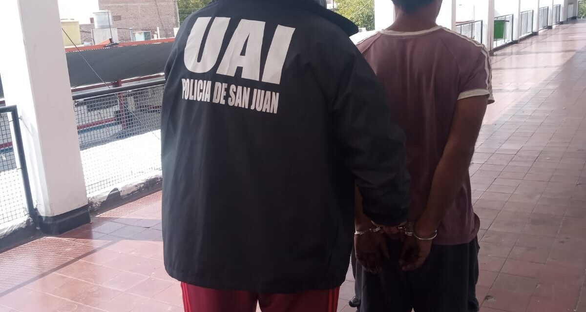 Detienen a un joven en Pocito por robo en una vivienda