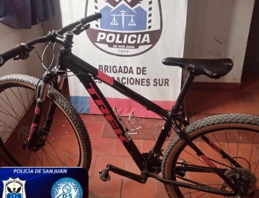 Recuperan Bicicleta Robada en Rawson