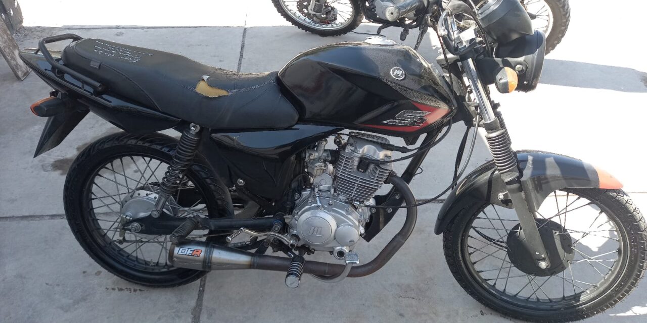 Sorprendido con una moto robada: cayó en un control policial en Rawson