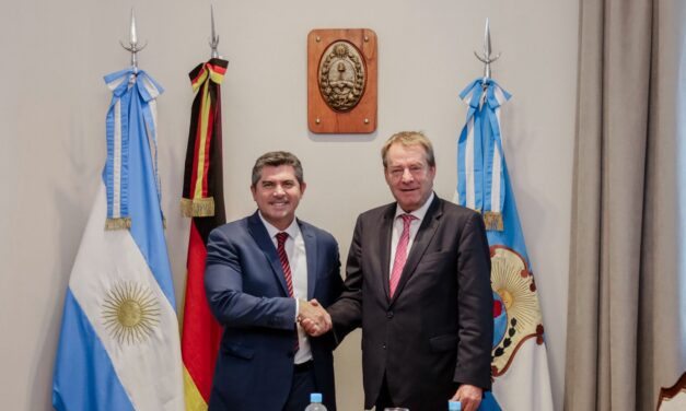 Orrego recibió al embajador de Alemania y dialogaron sobre minería e hidrógeno verde
