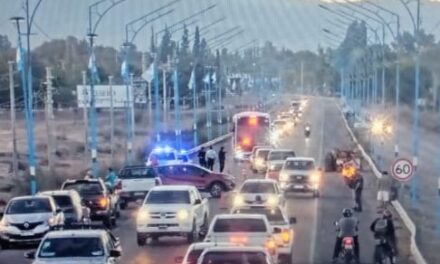 Accidente en el puente de Albardón: Colisión entre una camioneta y una retroexcavadora, sin heridos