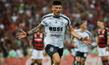 José Florentín marcó el segundo gol para Central Córdoba en una histórica noche de Copa Libertadores