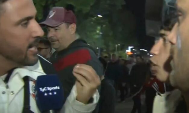 Gallardo genera tensión: dos hinchas cerca de irse a las manos