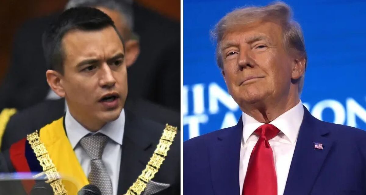 Donald Trump felicitó a Daniel Noboa y aseguró que será un gran líder