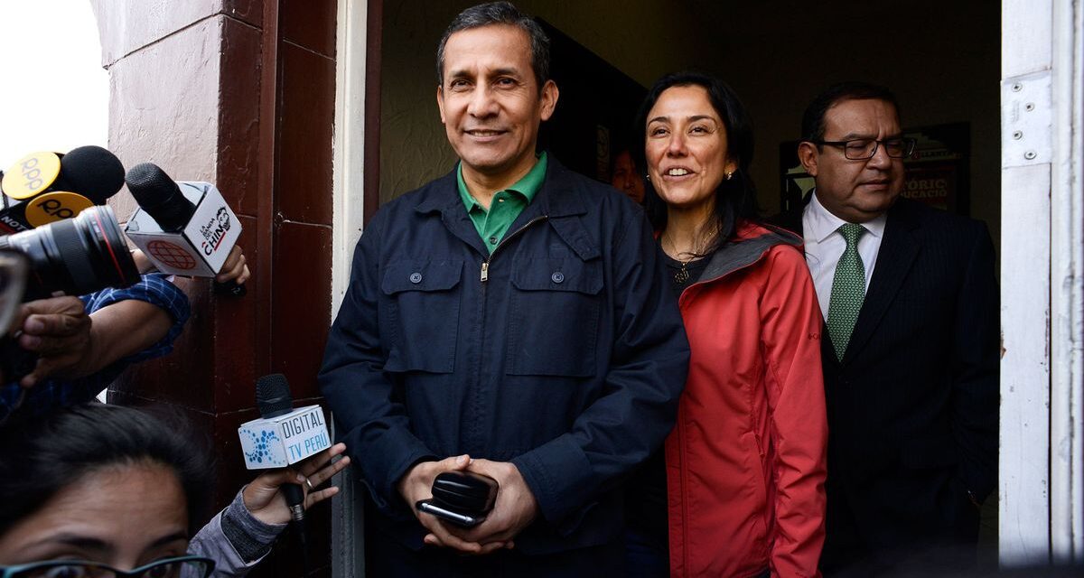 El expresidente de Perú Ollanta Humala fue condenado a 15 años de prisión por lavado de activos