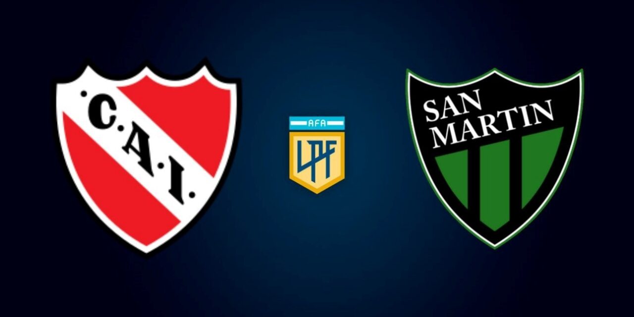 San Martín sumó una nueva derrota, fué 2 a 0 frente a Independiente en Avellaneda