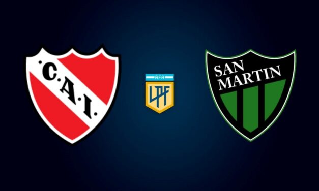 San Martín sumó una nueva derrota, fué 2 a 0 frente a Independiente en Avellaneda