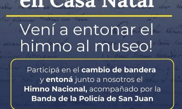 Celebración del Día del Himno Nacional en la Casa de Sarmiento