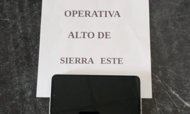 Recuperan un celular robado en Alto de Sierra, un sospechoso detenido