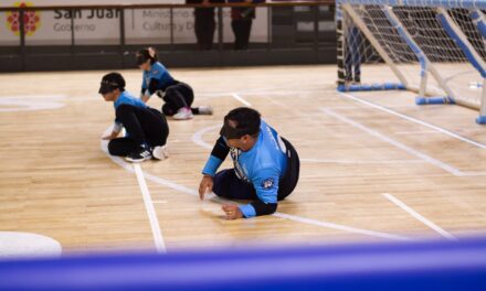 Gran comienzo del torneo de goalball en el Estadio Aldo Cantoni