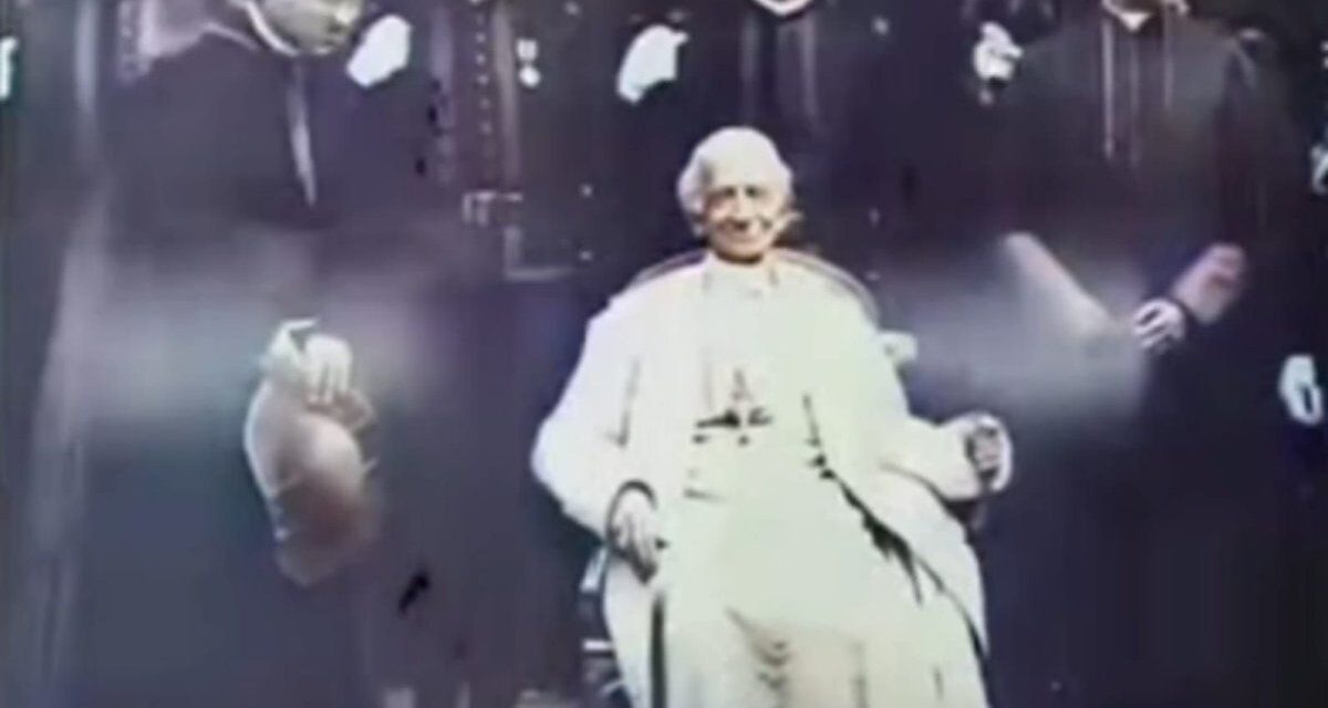 Así se veía León XIII, el primer Papa filmado de la historia