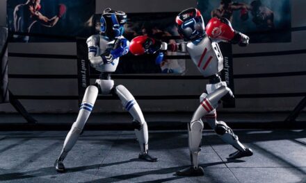 China celebró el primer combate de boxeo entre robots humanoides