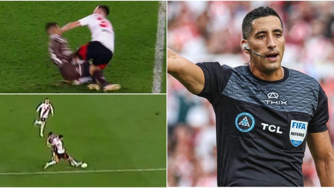 Codazo, jugada mal sancionada y papelón arbitral: las polémicas que inundaron el River vs. Platense