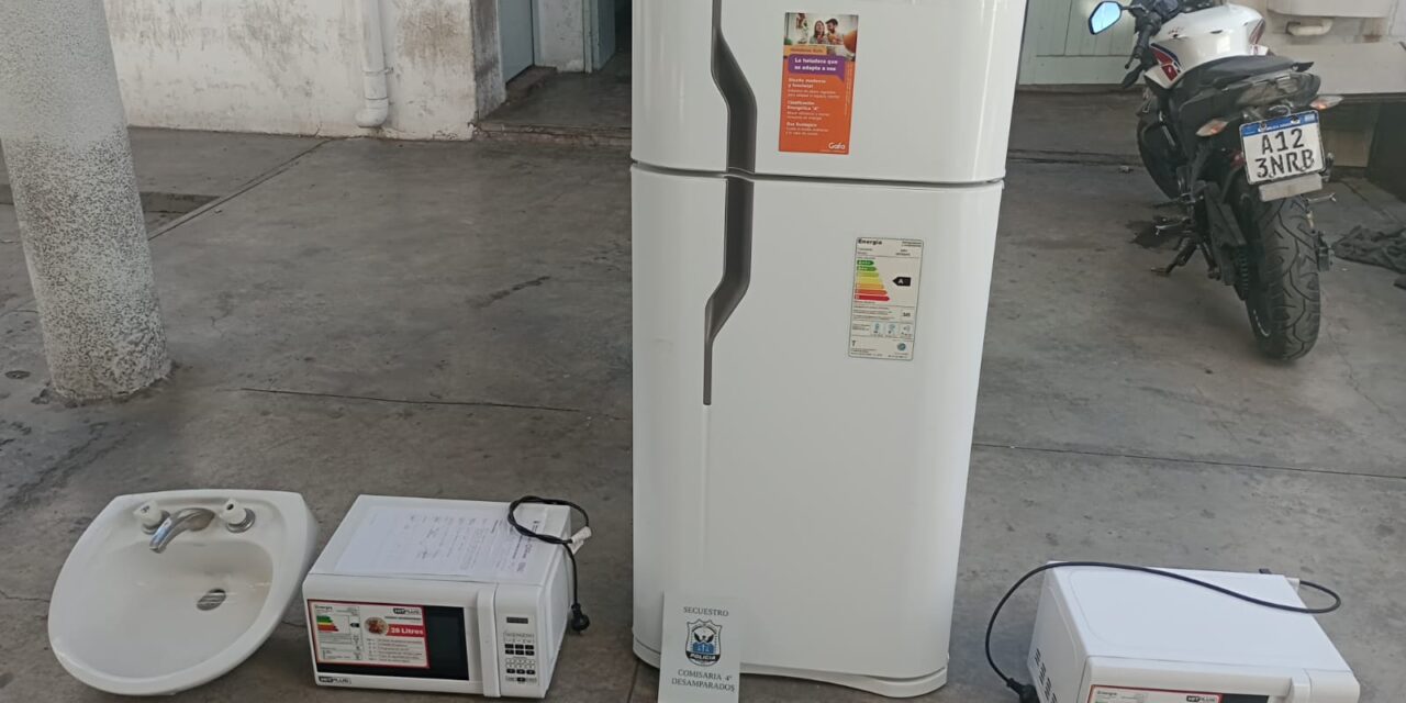 Rivadavia: La policía recuperó una gran cantidad de elementos