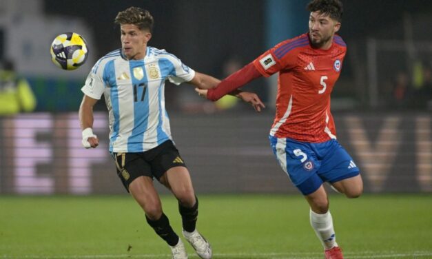 Argentina le ganó 1 a 0 a Chile en la continuidad de la fecha 15 de las Eliminatorias