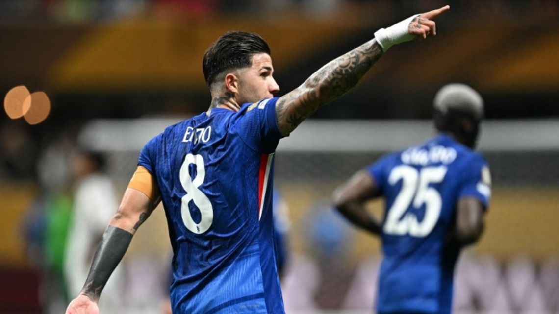 Enzo Fernández hizo historia: anotó el primer gol argentino en el nuevo Mundial de Clubes