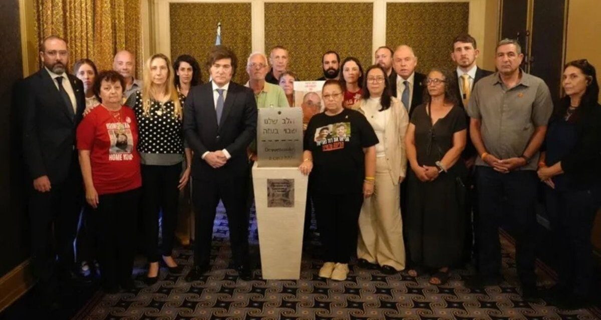 Javier Milei se reunió en Israel con familiares de argentinos secuestrados por Hamás