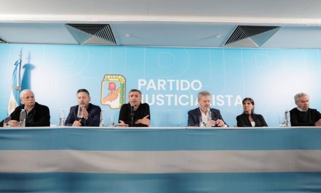 Antes de la movilización del miércoles, Máximo Kirchner encabezó una conferencia con medios internacionales