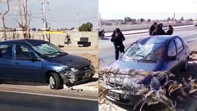 Motociclista sufrió fracturas tras ser embestida en Chimbas