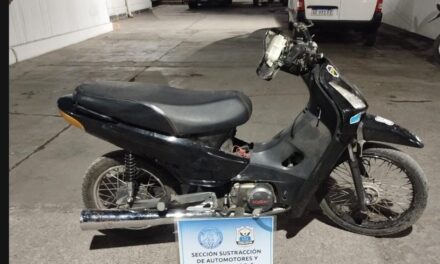 Recuperan tres motos robadas en distintos puntos de San Juan