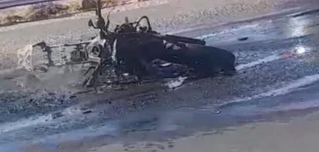 Violento choque e incendio en Ruta 20