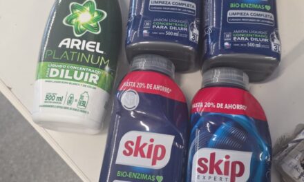 Pareja intentó robar productos de limpieza en Carrefour