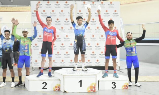 San Juan vivió otra jornada de ciclismo en pista con triunfo de Iván Ruiz