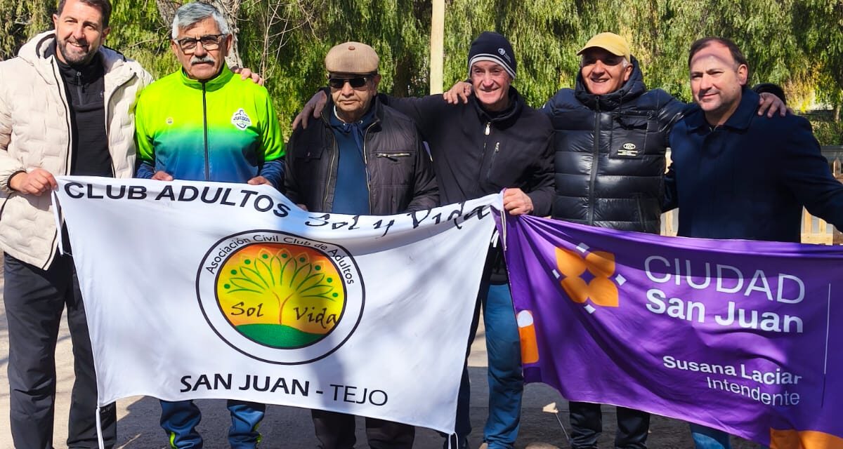 Presencia oficial en la fase municipal de tejo de los Juegos Evita para mayores