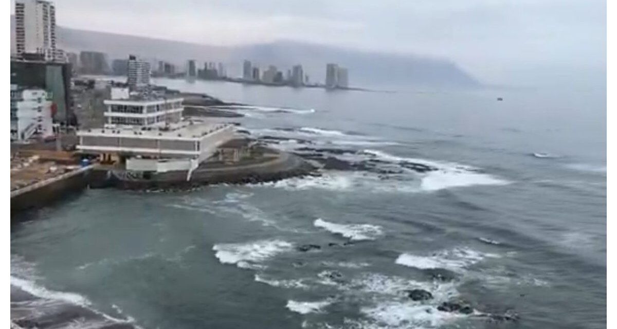 En una localidad costera nivel del mar subió 1,75 metros