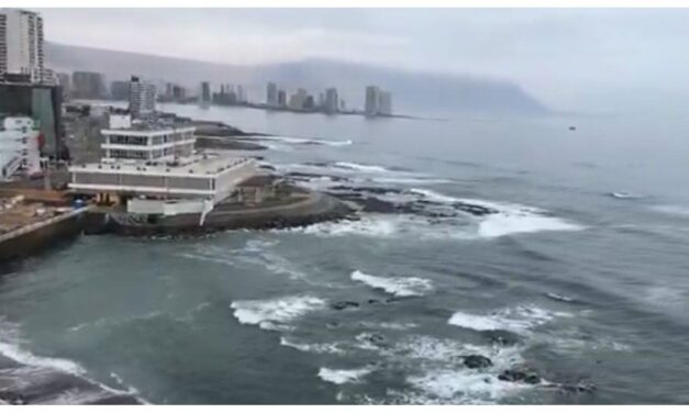 En una localidad costera nivel del mar subió 1,75 metros