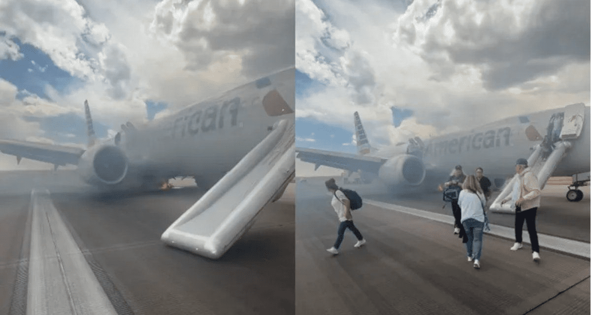 Incendio y evacuación en un vuelo de American Airlines en Denver tras una falla técnica