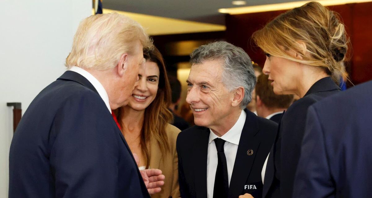 Mauricio Macri se reencontró con Donald Trump y Melania en la final del Mundial de Clubes