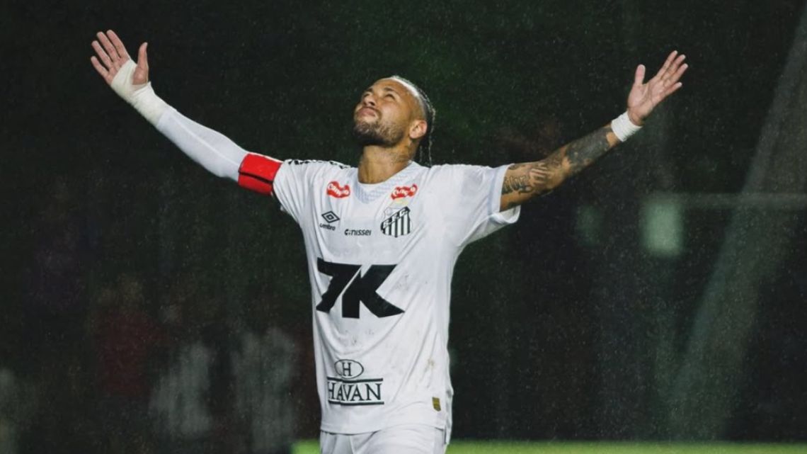 Neymar volvió a ponerse la corona de príncipe: anotó un gol agónico y sacó al Santos del descenso