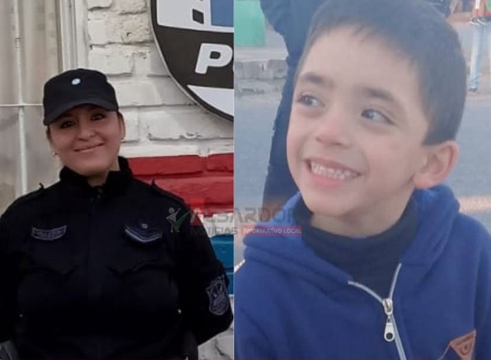 Albardón: Un nene se salvó gracias a una policía