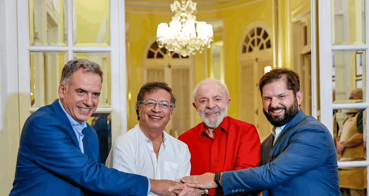 importante encuentro entre Lula da Silva, Orsi, Petro, Pedro Sánchez y Boric