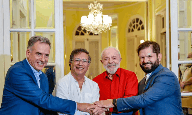 importante encuentro entre Lula da Silva, Orsi, Petro, Pedro Sánchez y Boric
