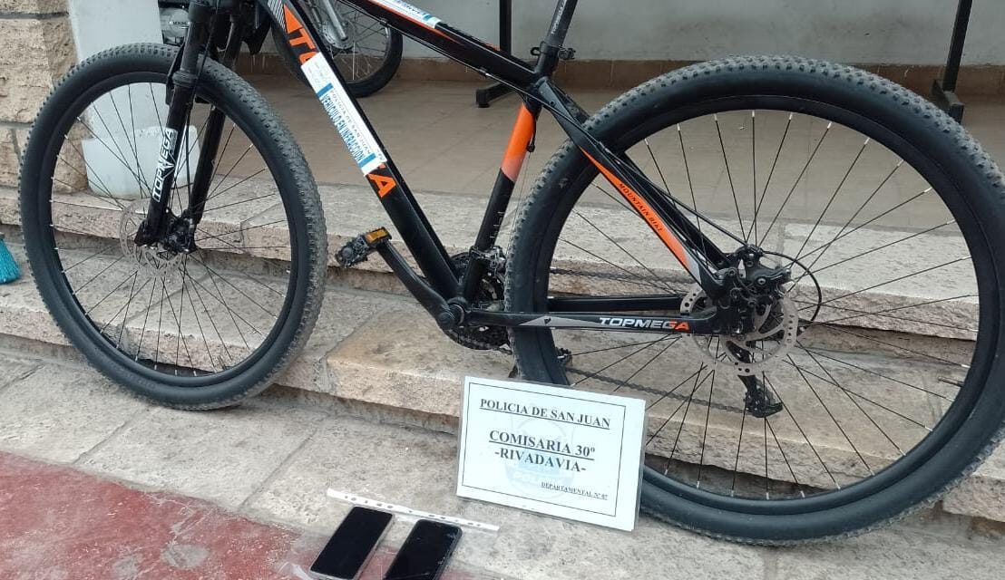 Cayó en Rivadavia cuando intentaba vender una bicicleta robada